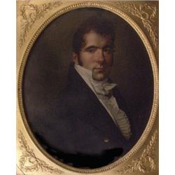 Early 19th Century English School. "Alastair Humphreys" a bust portrait facing to dexter, oval, i...