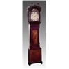 Image 1 : A George III oak, mahogany and inlaid longcase clock, circa 1800, the 12" painted dial with sheep...