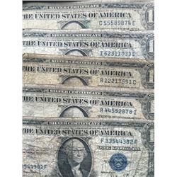 1935 Silver Certificates 5@
