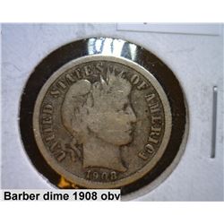 1908 Morgan dime