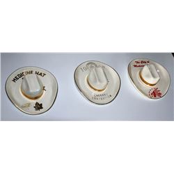 Hycroft Hat Ashtrays (3)