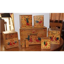 Rooster Canister Set (8 Pieces)