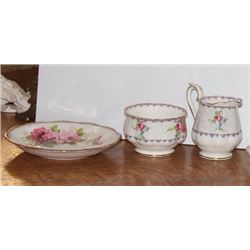 Choice Cups and saucers, cream and sugar