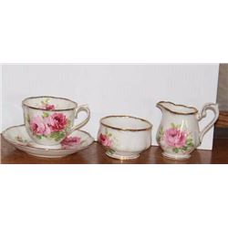 Choice Cups and saucers, cream and sugar