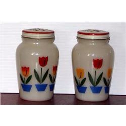 Choice Milk Glass Shakers