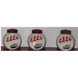 Choice Jadite/Milk Glass Shakers