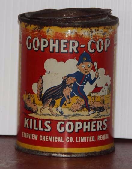 Gopher Cop Gopher-Cop Poison Tin