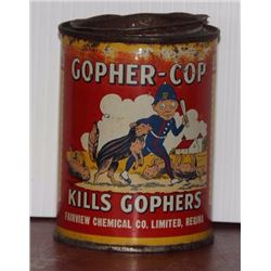 Gopher-Cop Poison Tin