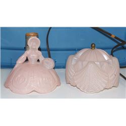 Pink Glass Lamp