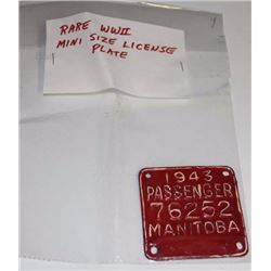 Lincense Plate - 1943