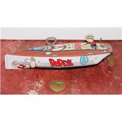 Tin Popeye wind up toy