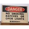 Image 1 : Danger No Smoking Metal Sign