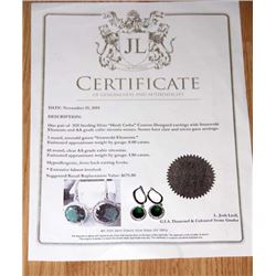 8 Carats Emerald Green Swarovski Elements, 1.8 carat cubic zirconias