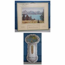 Prince Albert Advertising Calendar and Thermometer