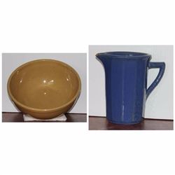 Lot Medalta Bowl and Pitcher