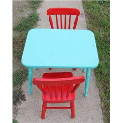 Child's Table and Chairs
