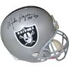 Image 1 : Mike Haynes Signed Los Angeles Raiders Replica Mini Helmet HOF 97