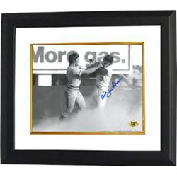 Bud Harrelson Signed New York Mets 8X10 Black & White Photo Custom Framed 1973 NLCS Fight Vs Pete Ro