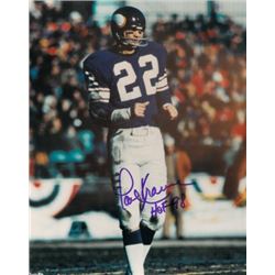 Paul Krause Signed Minnesota Vikings 8X10 Photo HOF 98 (Facing Right)