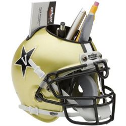Vanderbilt Commodores (Gold) NCAA Football Schutt Mini Helmet Desk Caddy