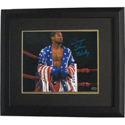 Sugar Shane Mosley Signed Boxing 8X10 Photo Custom Framed W/ Flag