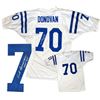 Image 1 : Art Donovan Signed Baltimore Colts White Prostyle Jersey HOF 65