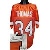 Image 1 : Thurman Thomas Signed Oklahoma State Cowboys Orange Custom Jersey Go Cowboys- JSA Hologram