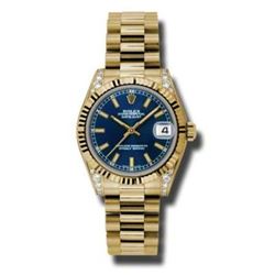 Rolex  Datejust 31  18K Yellow Gold Presidential Bracelet  Women Watch