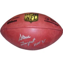 Steve Largent Signed Official NFL New Duke Gameday Football HOF 95 (Silver Sig) (Seattle Seahawks)