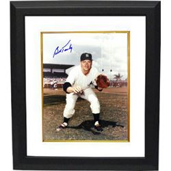 Bob Turley Signed New York Yankees 8X10 Photo Custom Framed (Catch Pose- Deceased)