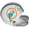 Image 1 : Jim Kiick Signed Miami Dolphins TB 2Bar Mini Helmet 17-0