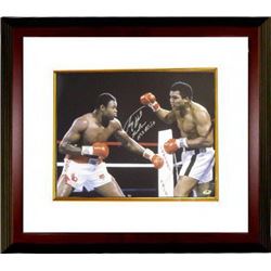 Larry Holmes Signed Boxing 16X20 Photo Vs Ali W/ Easton Assassin Custom Framed (Leaf)