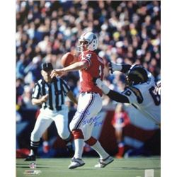 Steve Grogan Signed New England Patriots 16X20 Photo (Vs Chargers)