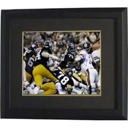 Steel Curtain Signed Pittsburgh Steelers 16X20 Photo Custom Framed Color Action 4 Signatures