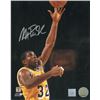 Image 1 : Magic Johnson Signed Los Angeles Lakers 8X10 Photo Layup