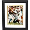Image 1 : Eddie George Signed Tennessee Oilers 8X10 Photo Custom Framed (1997 Inaugural Season-White Jersey)
