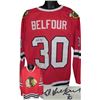 Image 1 : Ed Belfour Signed Chicago Blackhawks Red Prostyle Jersey- JSA Hologram