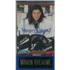 Image 1 : Manon Rheaume Signed 1993 Hockey Draft Autographed Card W/Display Holder And Nameplate (Close Up) LT