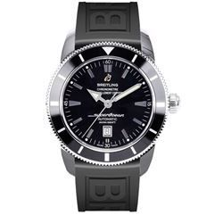 Breitling  Superocean Heritage 46 Black On Rubber  Men Watch