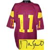 Image 1 : Matt Leinart Signed USC Trojans Maroon Custom Jersey- Leinart Hologram (04 Heisman)