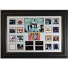 Image 1 : Beatles Engraved Signature Series 37X27 Leather Framed Ed Sullivan Show With Albums (Entainment/Phot
