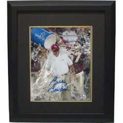 Bobby Bowden Signed Florida State Seminoles 8X10 Photo Powerade Dunk Custom Framed