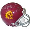 Image 1 : Dwayne Jarrett Signed USC Trojans Replica Mini Helmet Rose Bowl MVP 07