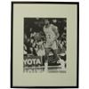 Image 1 : Magic Johnson Unsigned Los Angeles Lakers 8X10 Photo B&W Custom Framed