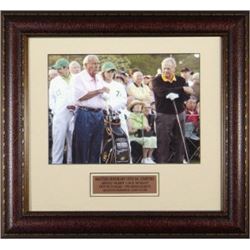 Arnold Palmer Unsigned 16X20 Photo 2010 Masters Official Starters Leather Framed W/Nicklaus