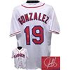 Image 1 : Juan Gonzalez Signed Texas Rangers Prostyle Jersey