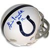 Image 1 : Gino Marchetti Signed Baltimore Colts TB Mini Helmet HOF 72