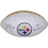 Image 1 : Greg Lloyd Signed Pittsburgh Steelers Logo Football 5 X Pro Bowl