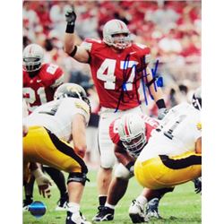 AJ Hawk Signed Ohio State Buckeyes 8X10 Photo