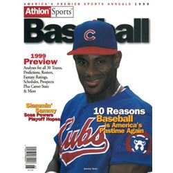 Sammy Sosa Unsigned Chicago Cubs Athlon Sports 1999 MLB Baseball Preview Magazine